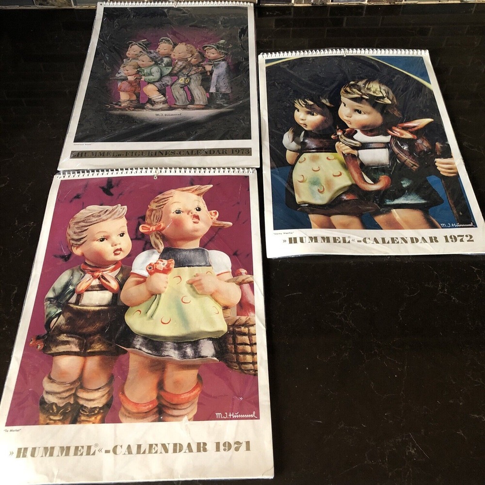Vintage M.I. Hummel 1971 1972‎ 1973 Collectible Outdated Calendar Goebel German